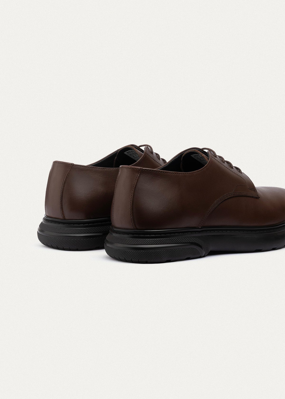 Leather Derby Shoe — Brown