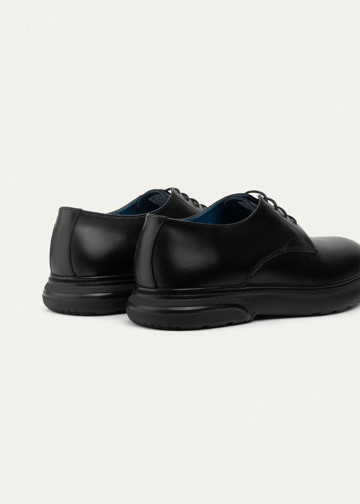 Leather Derby Shoe — Black