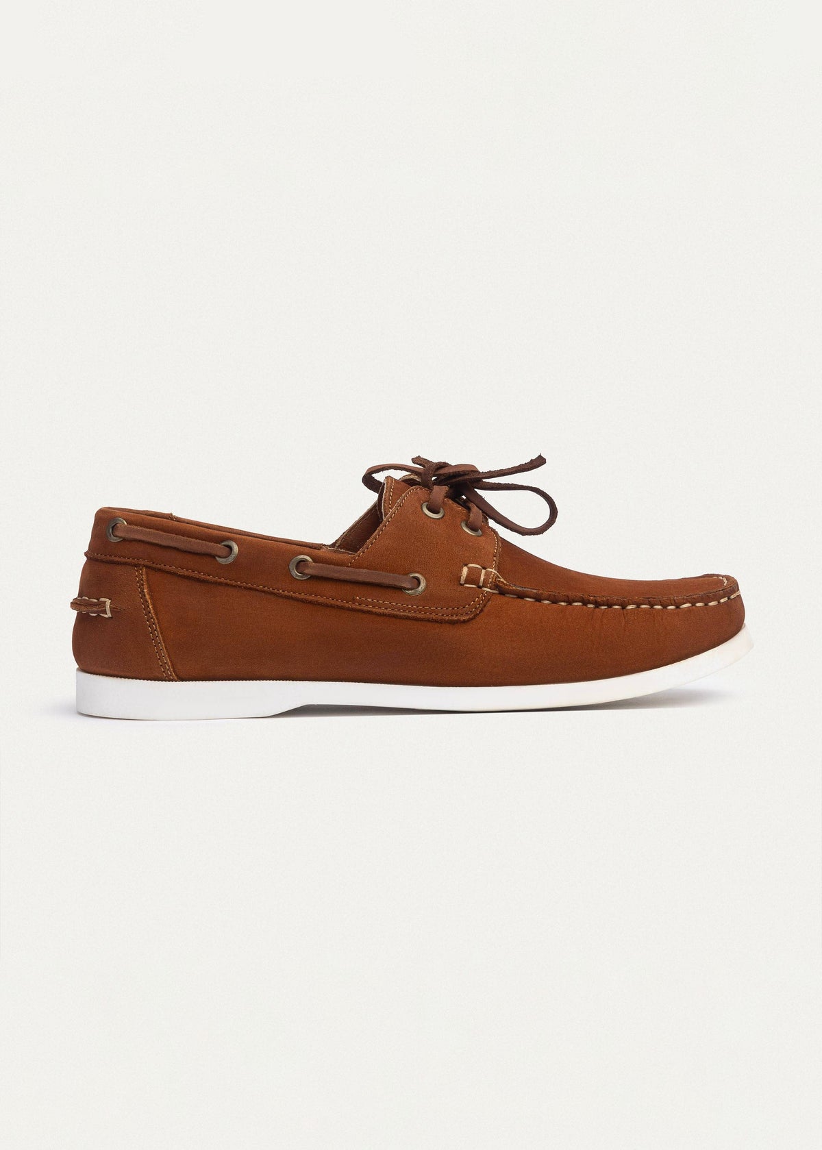 Leather Boat Shoe — Cinnamon