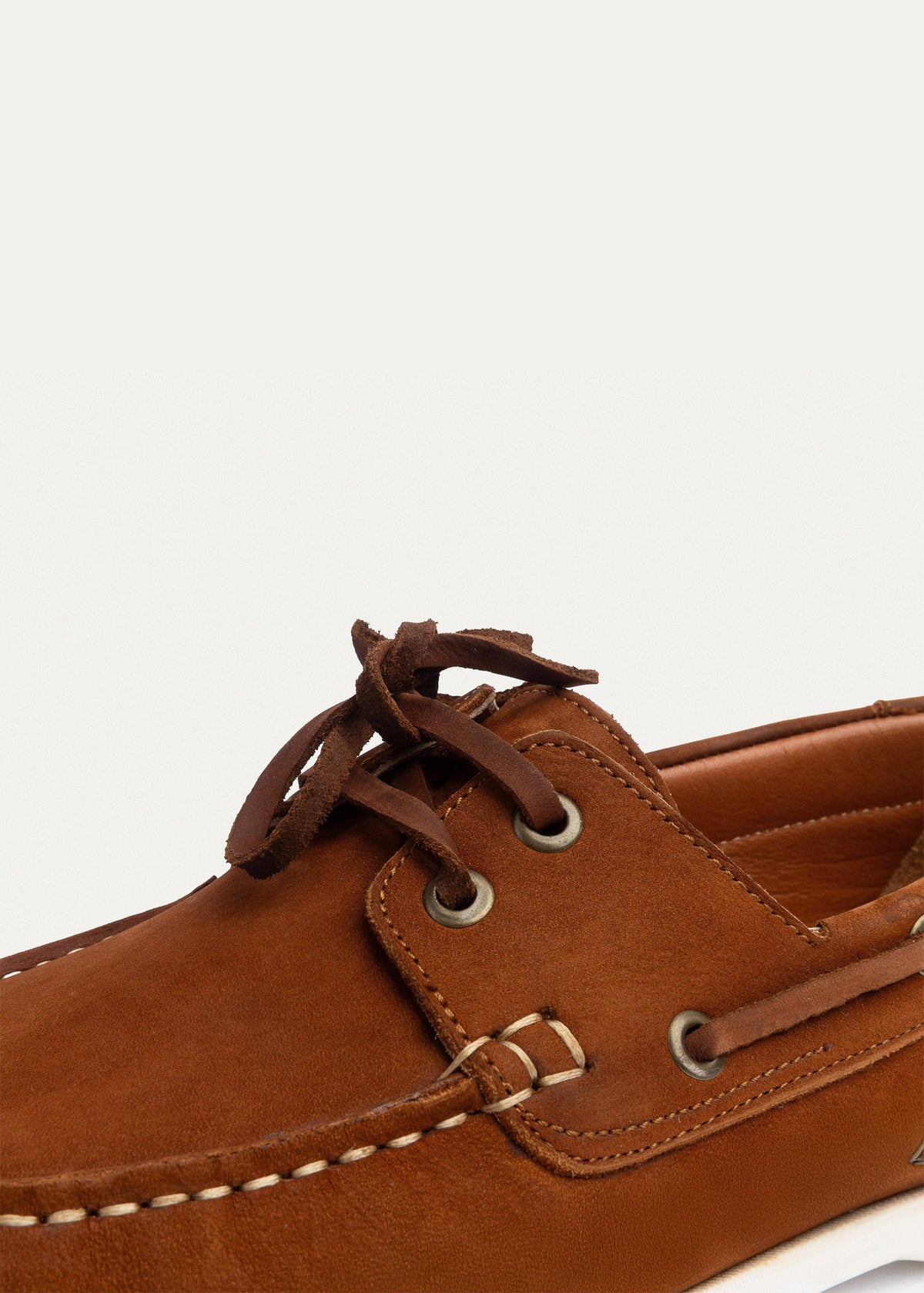 Leather Boat Shoe — Cinnamon