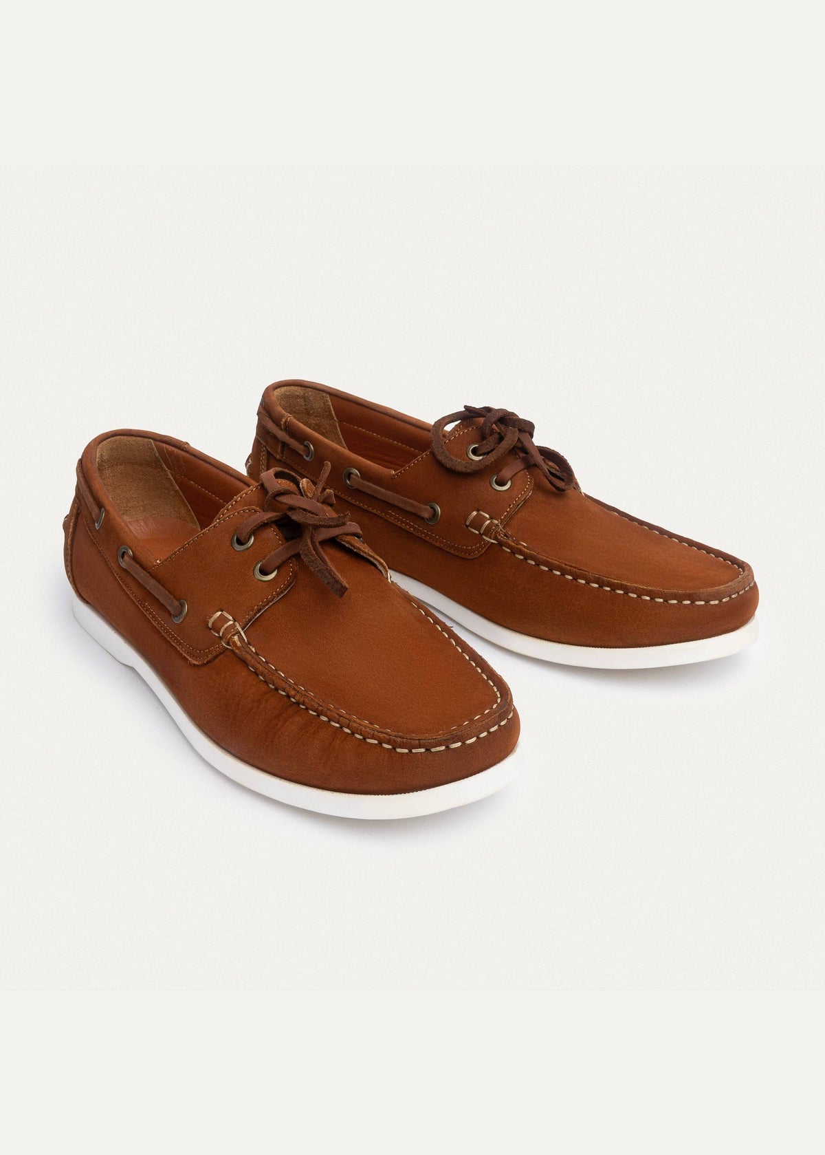 Leather Boat Shoe — Cinnamon