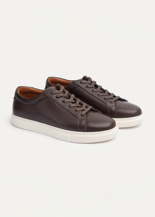 Textured Comfort Sneaker — Brown