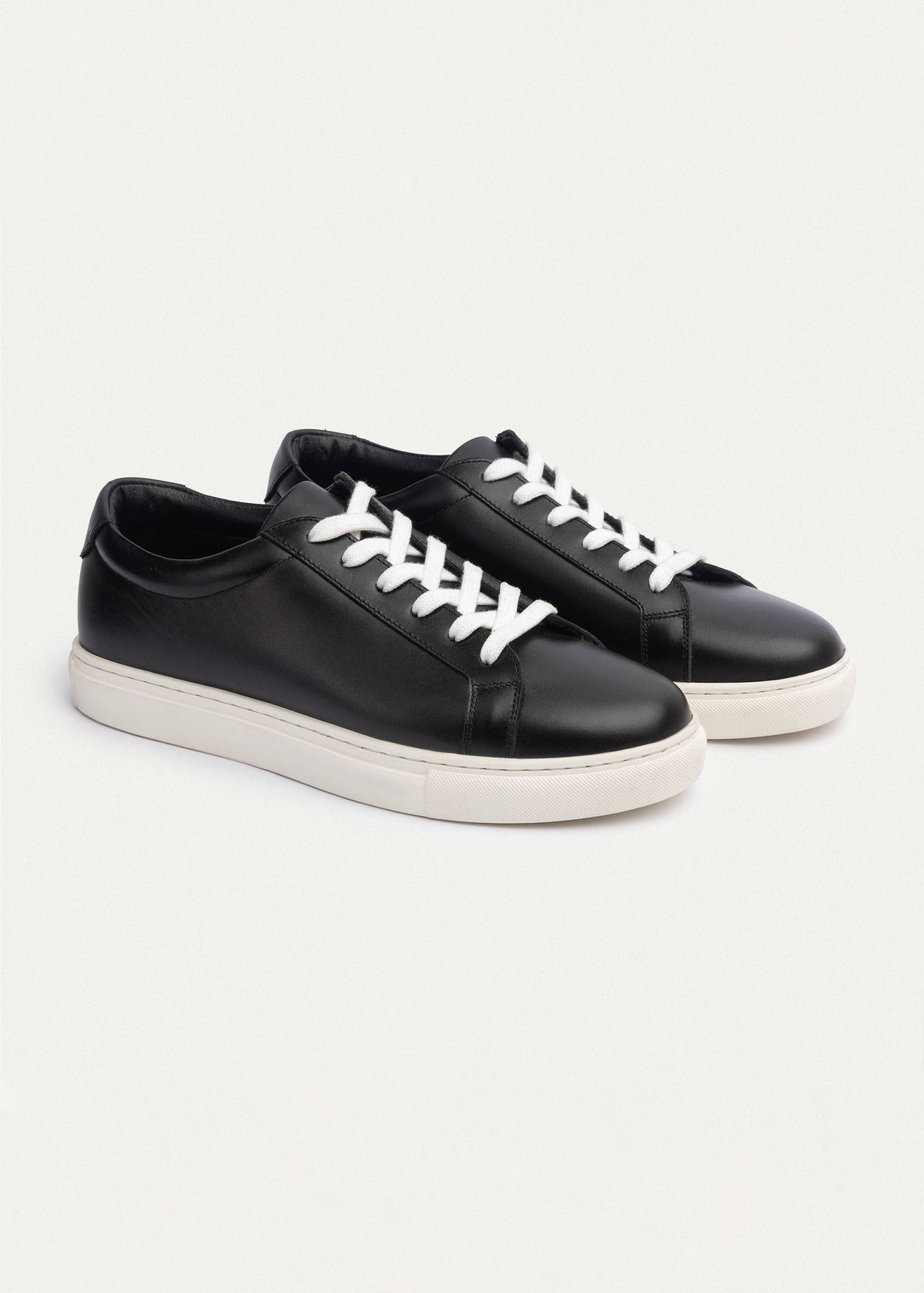 Leather Comfort Sneaker — Black