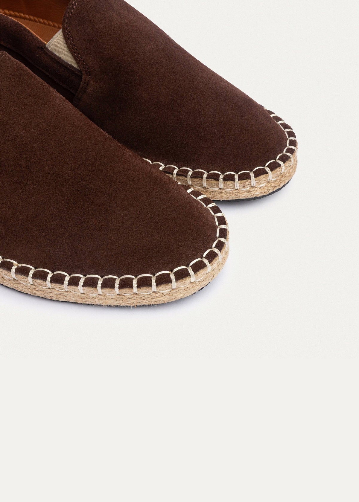 Suede Espadrille — Brown