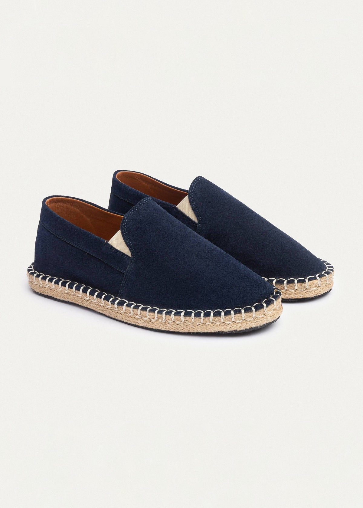 Suede Espadrille — Navy Blue