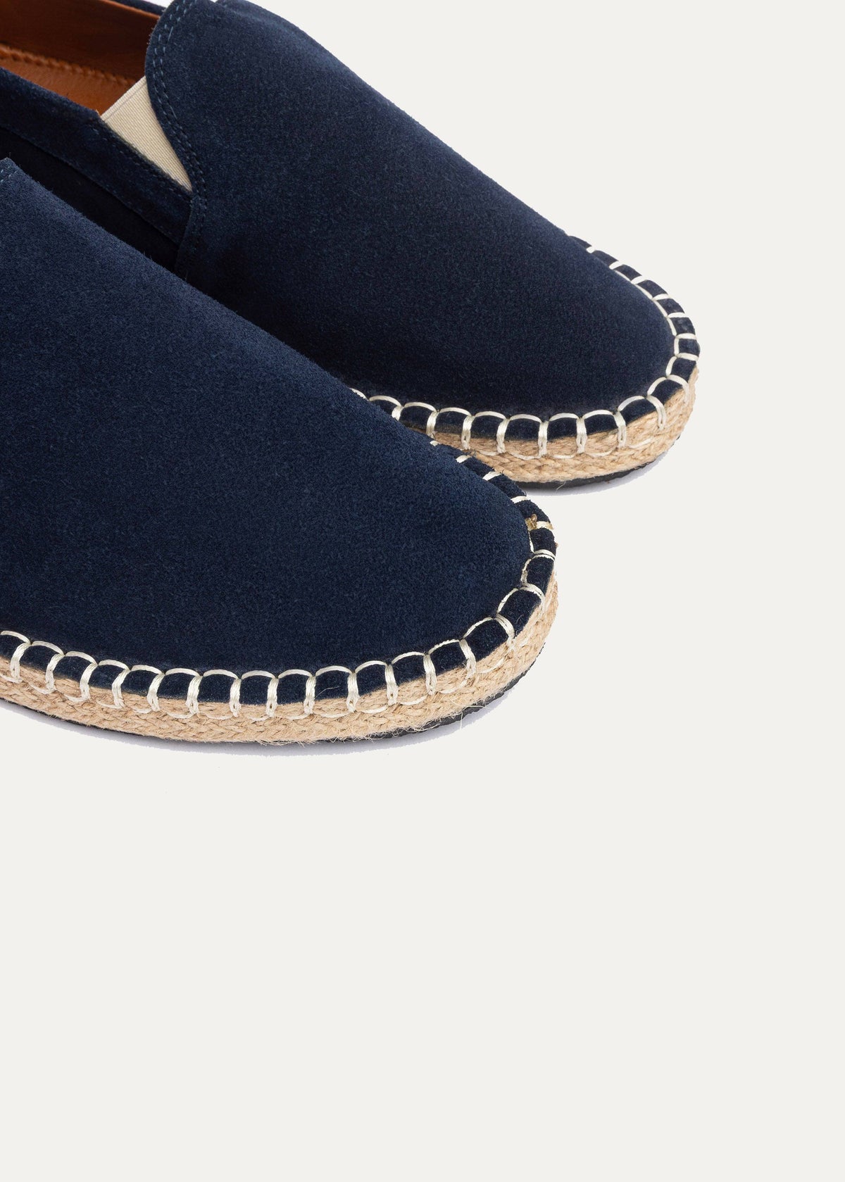 Suede Espadrille — Navy Blue