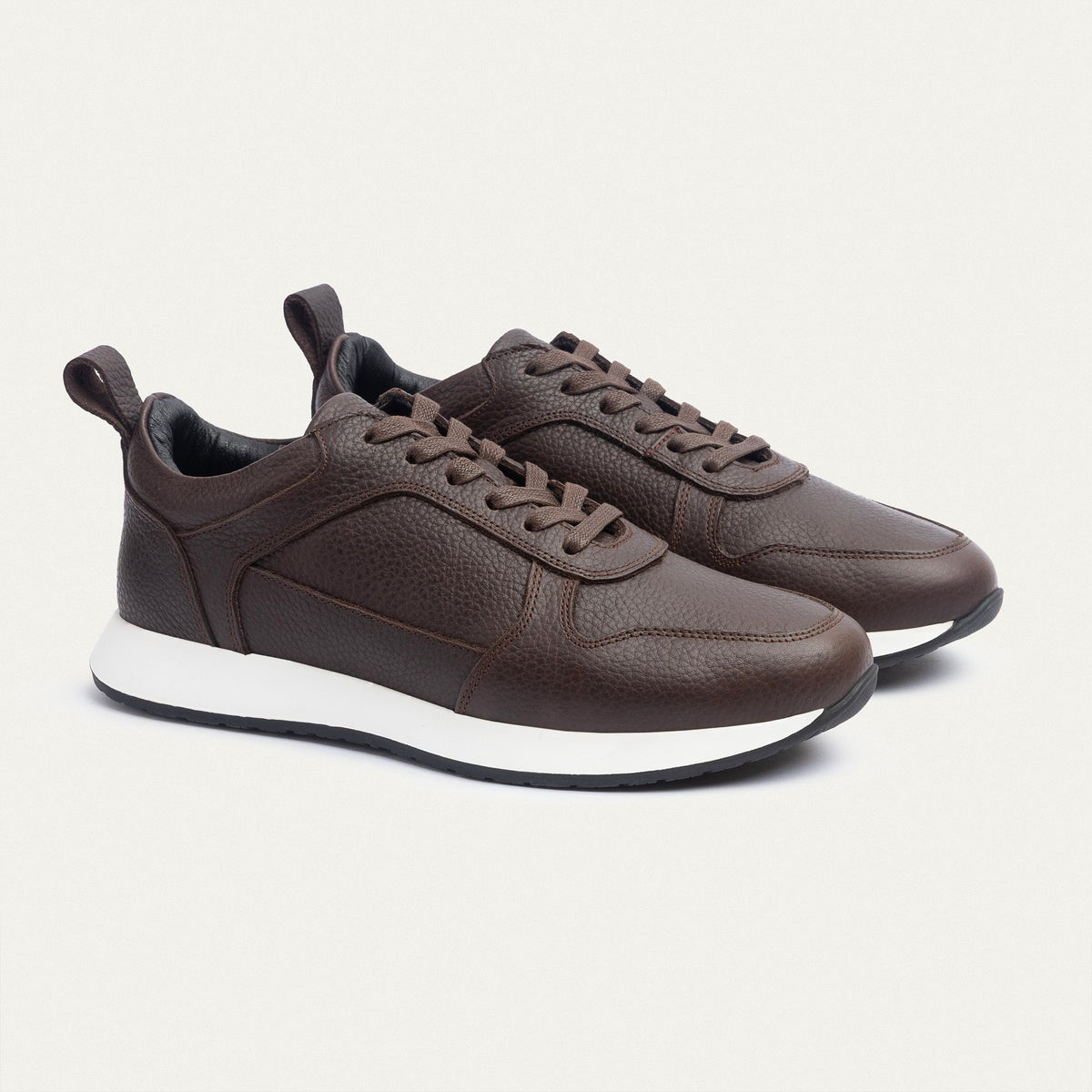 Textured Light Comfort Sneaker — Brown