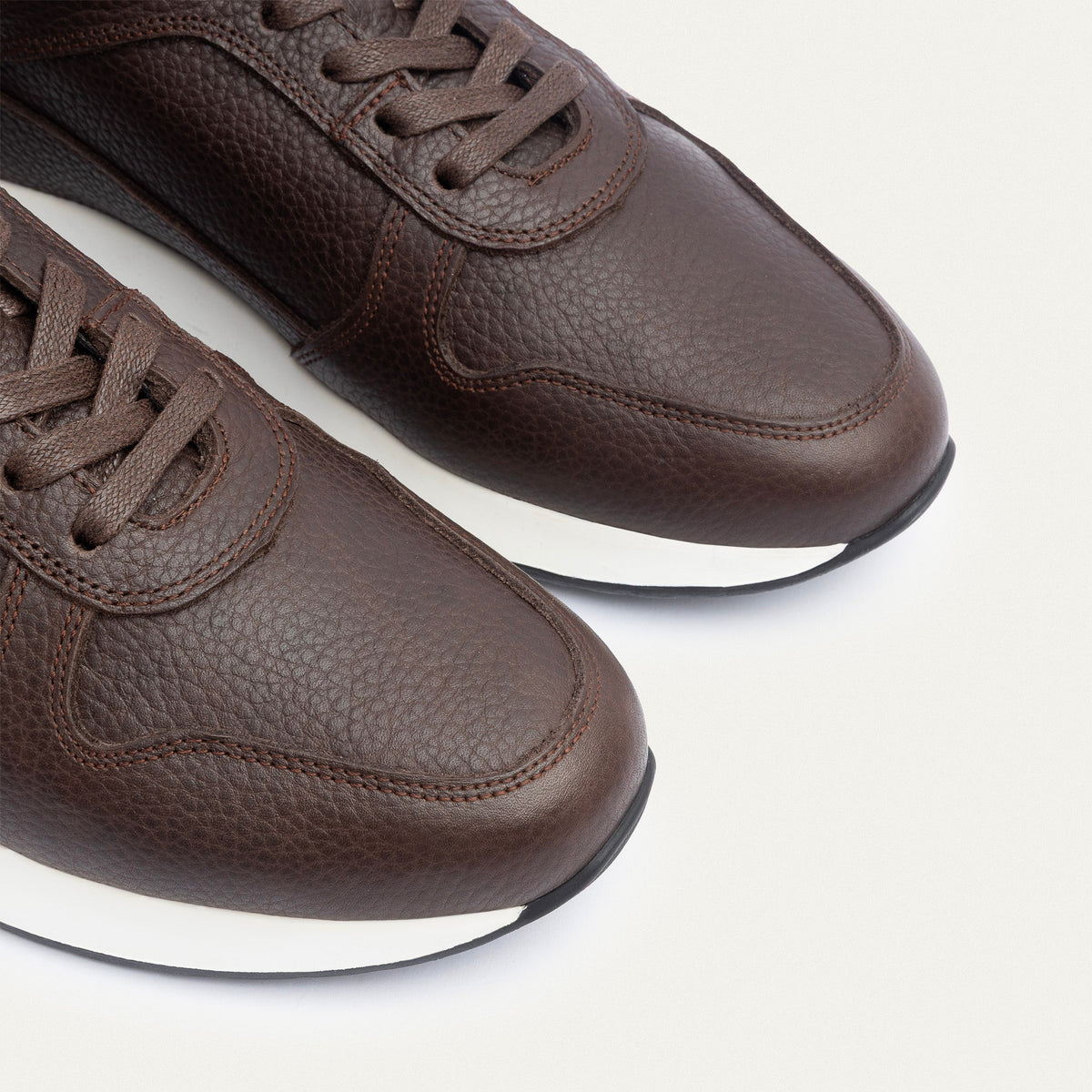 Textured Light Comfort Sneaker — Brown