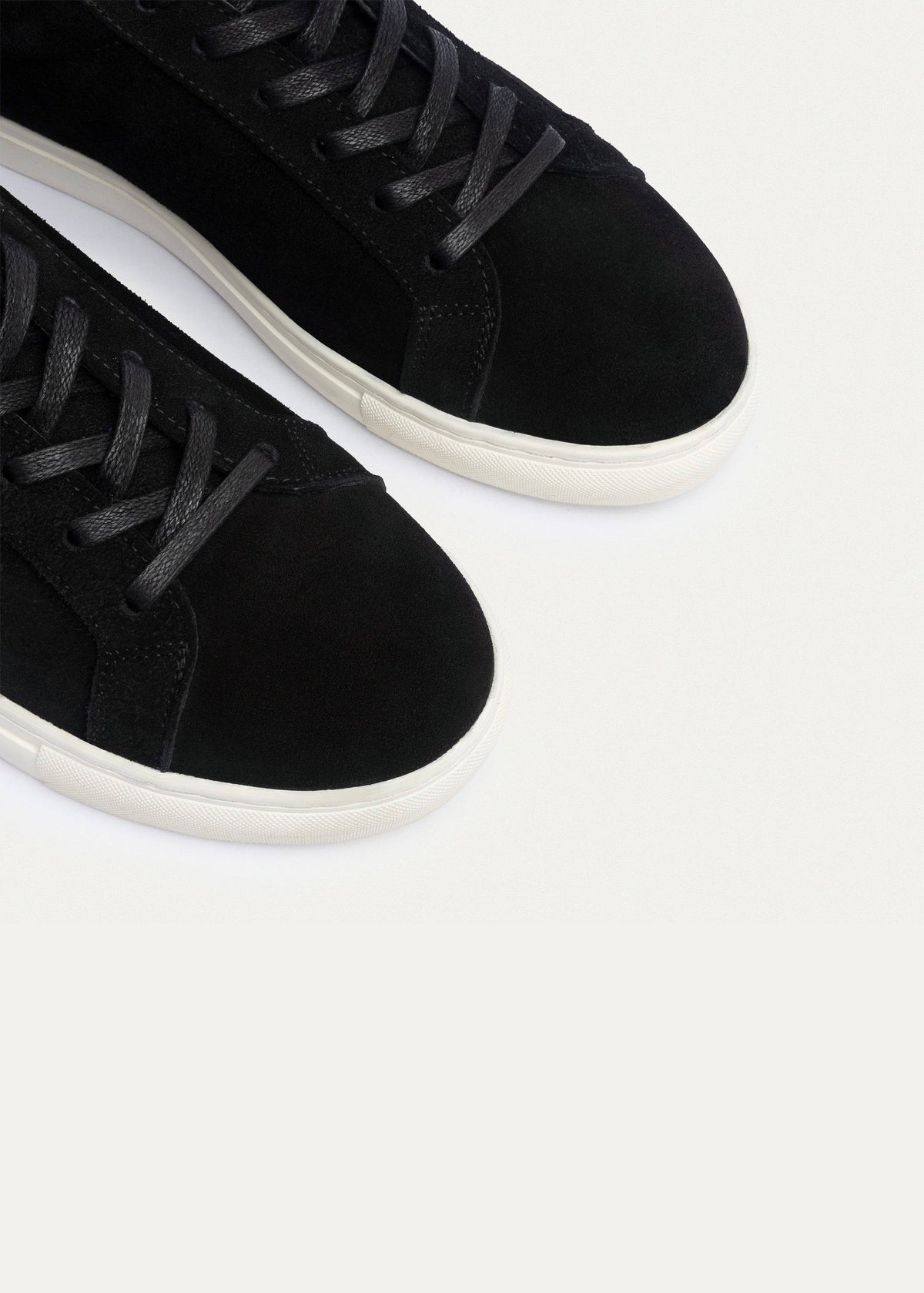 Suede Comfort Sneaker — Black