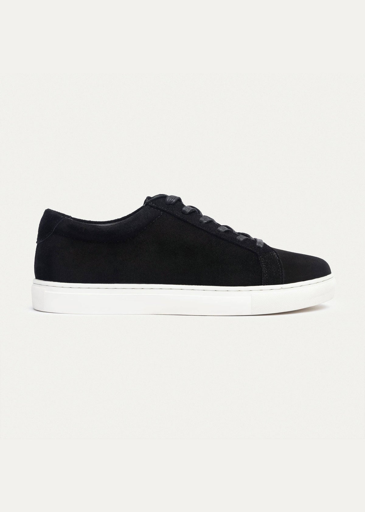 Suede Comfort Sneaker — Black