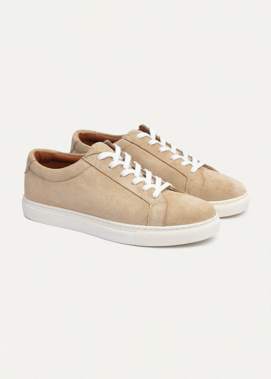 Leather Comfort Sneaker — Beige