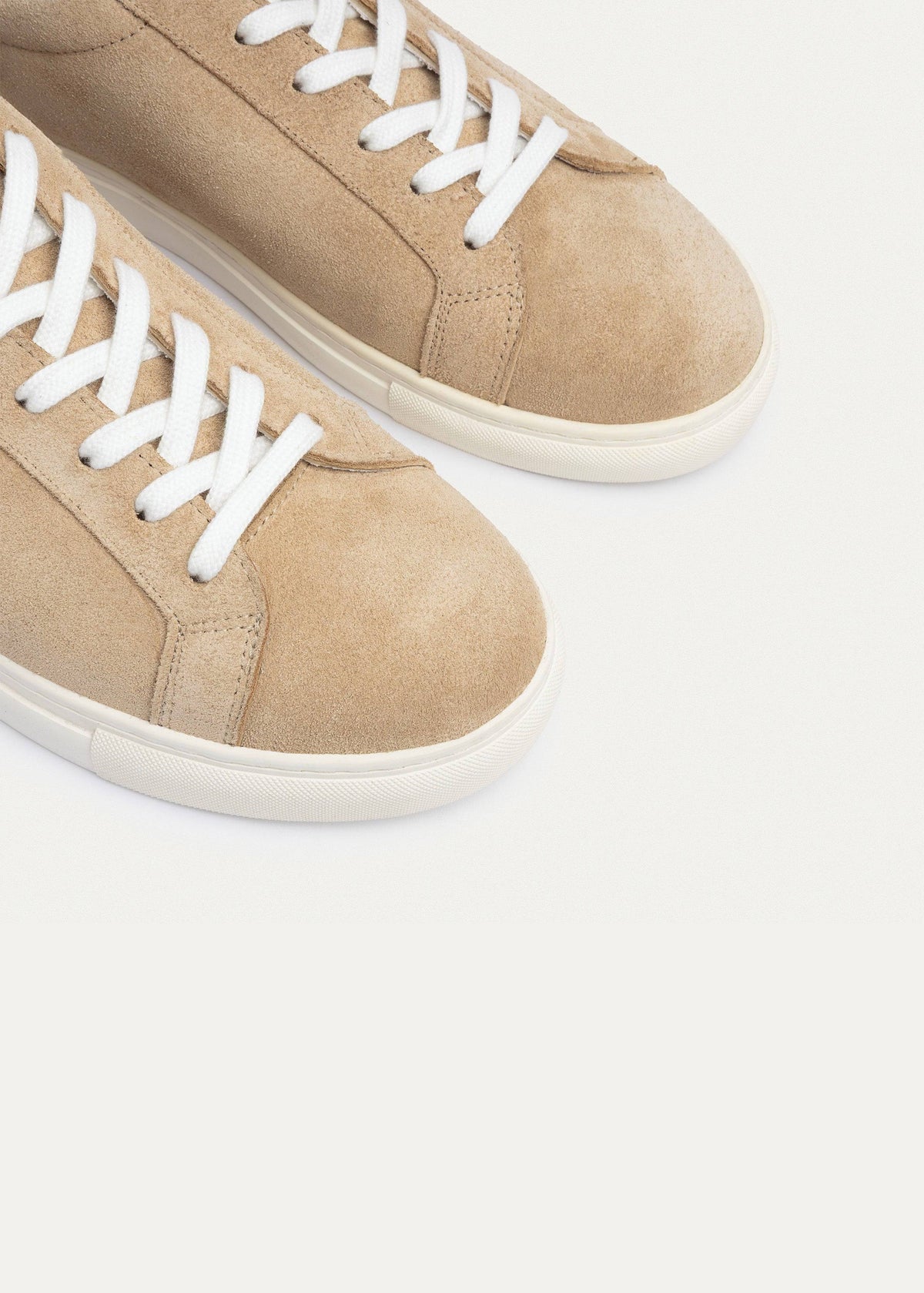 Leather Comfort Sneaker — Beige