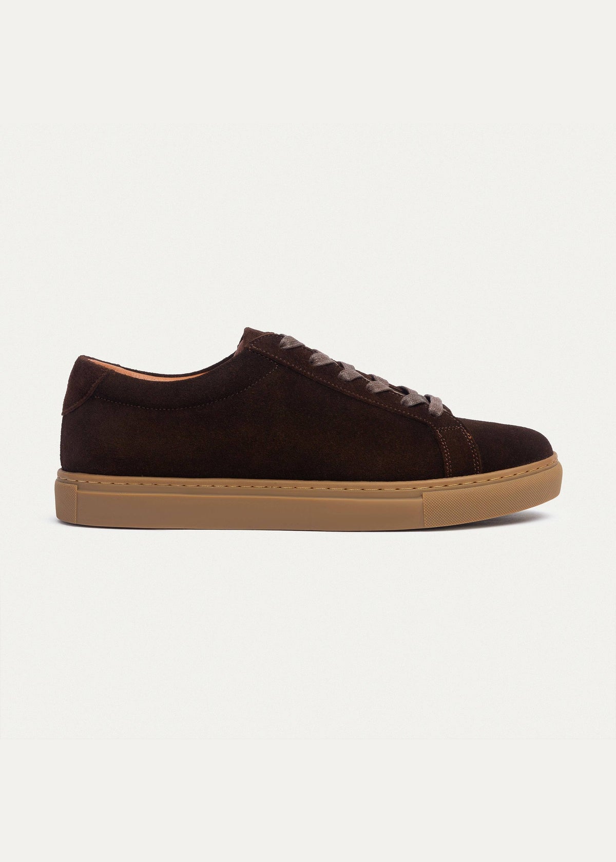 Suede Comfort Sneaker — Brown