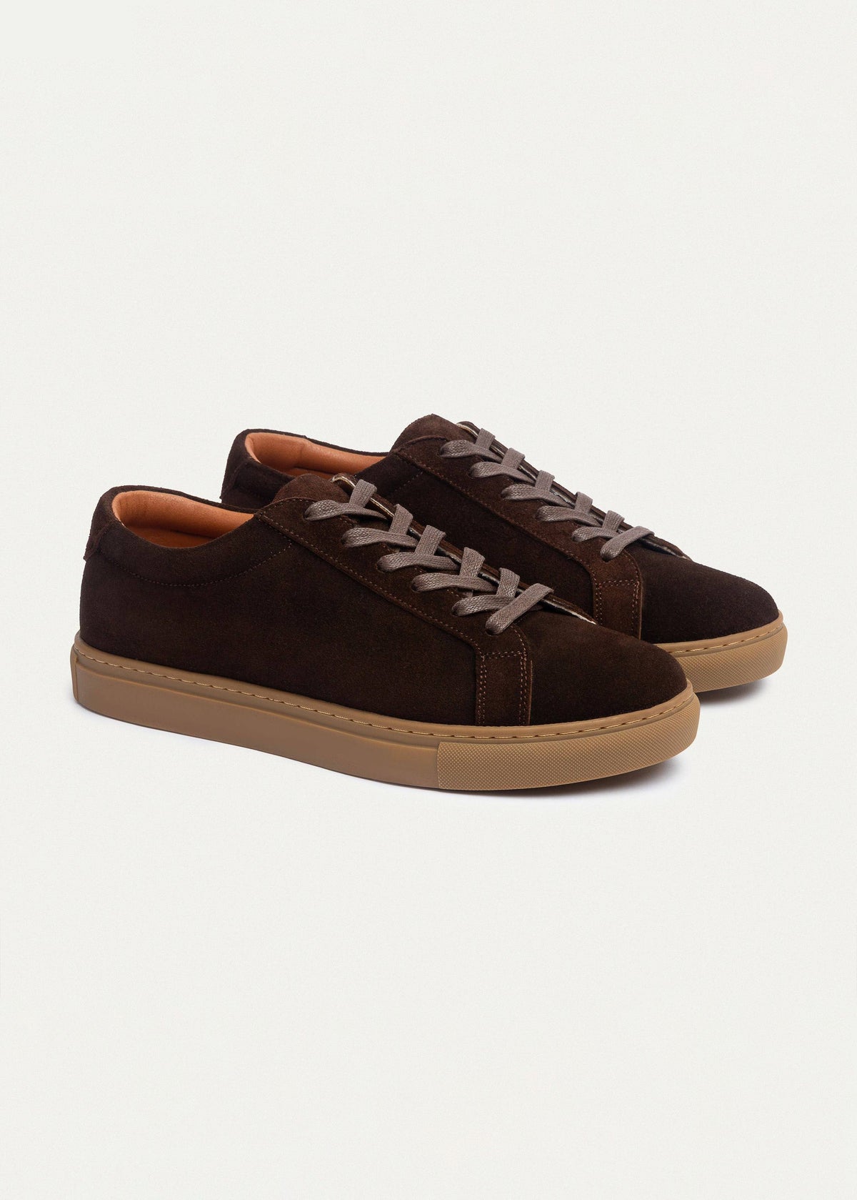 Suede Comfort Sneaker — Brown