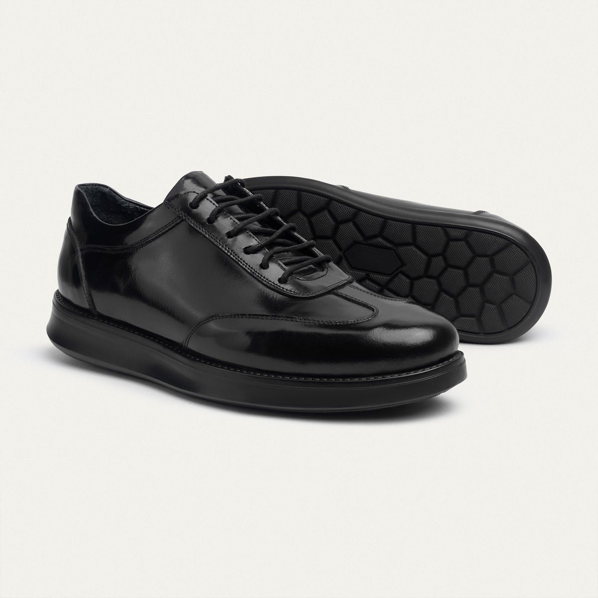 Classic Leather Derby — Patent Black