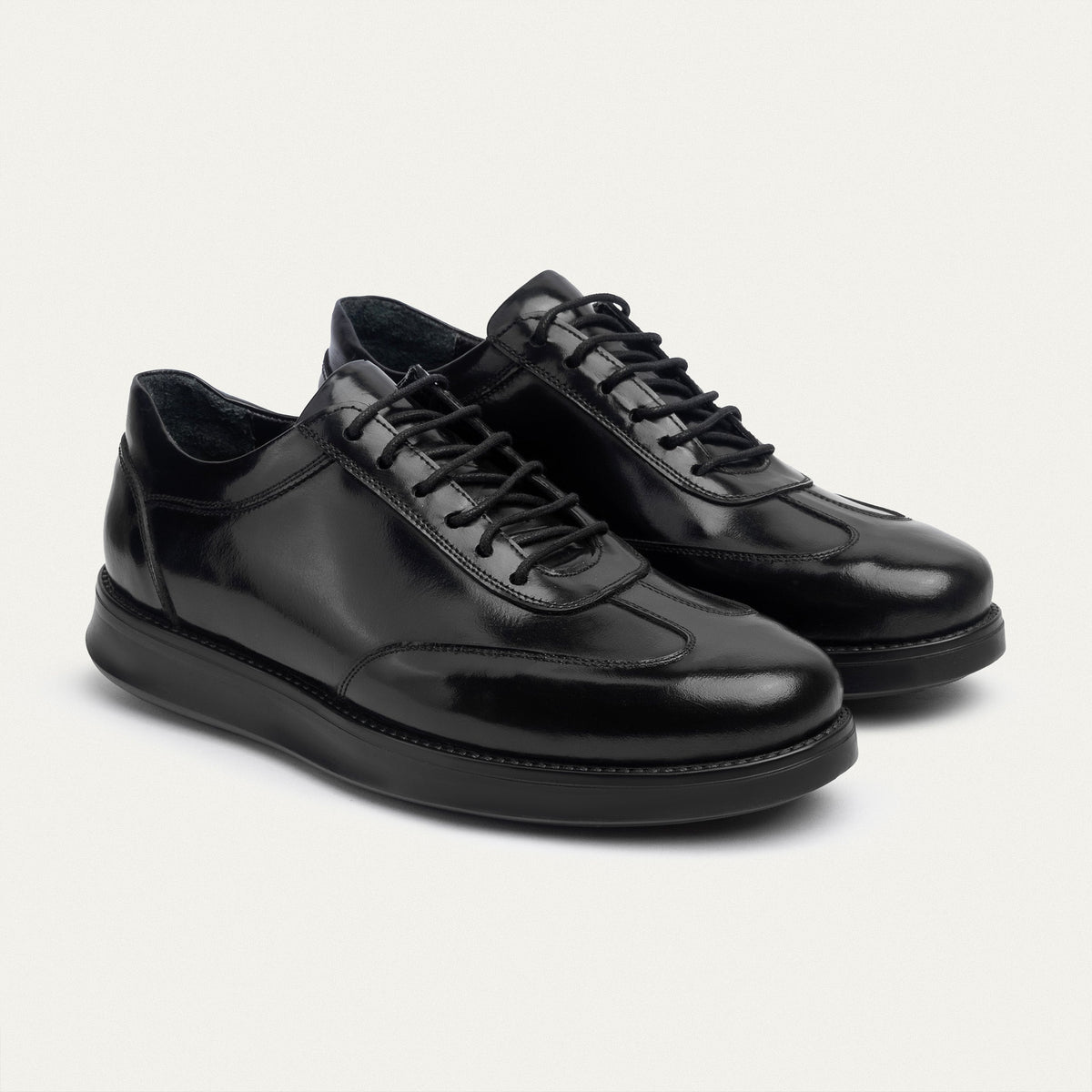 Classic Leather Derby — Patent Black