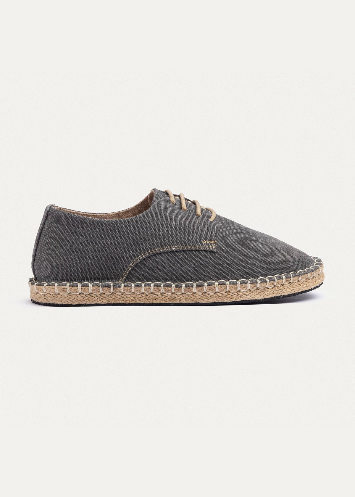 Washed Canvas Espadrille II — Gray