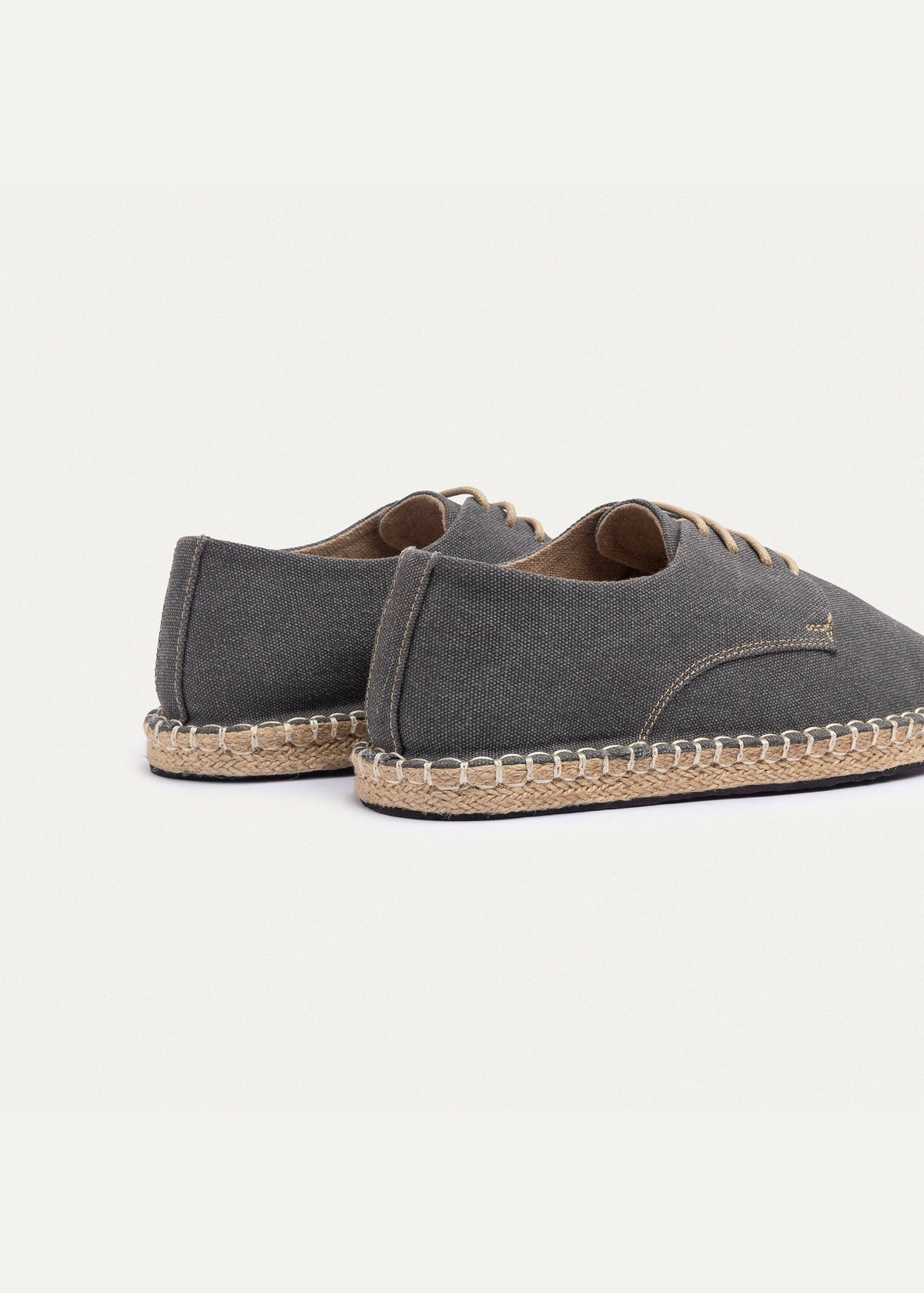 Washed Canvas Espadrille II — Gray