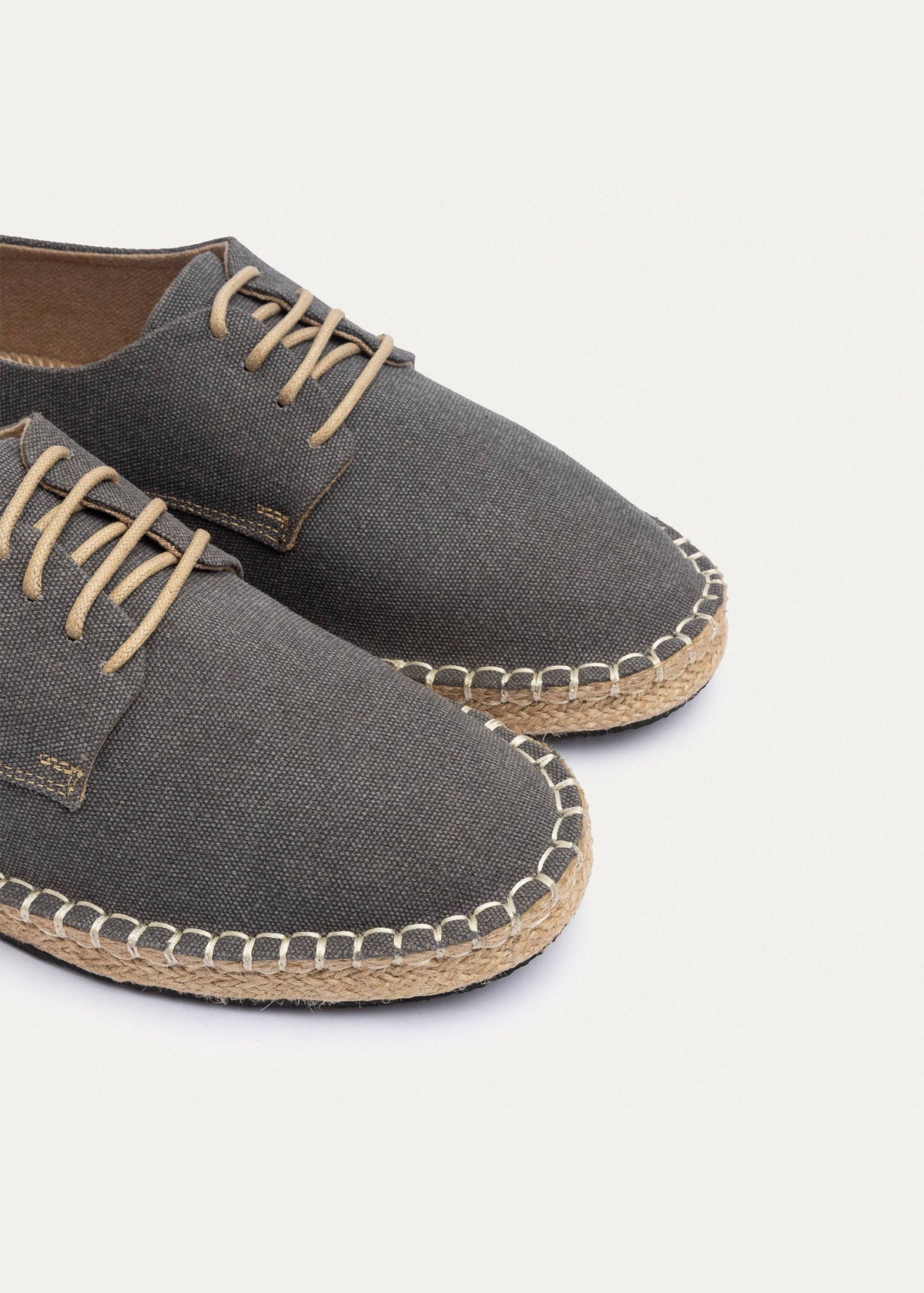 Washed Canvas Espadrille II — Gray