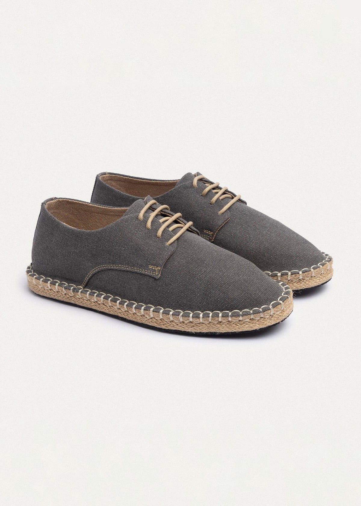 Washed Canvas Espadrille II — Gray