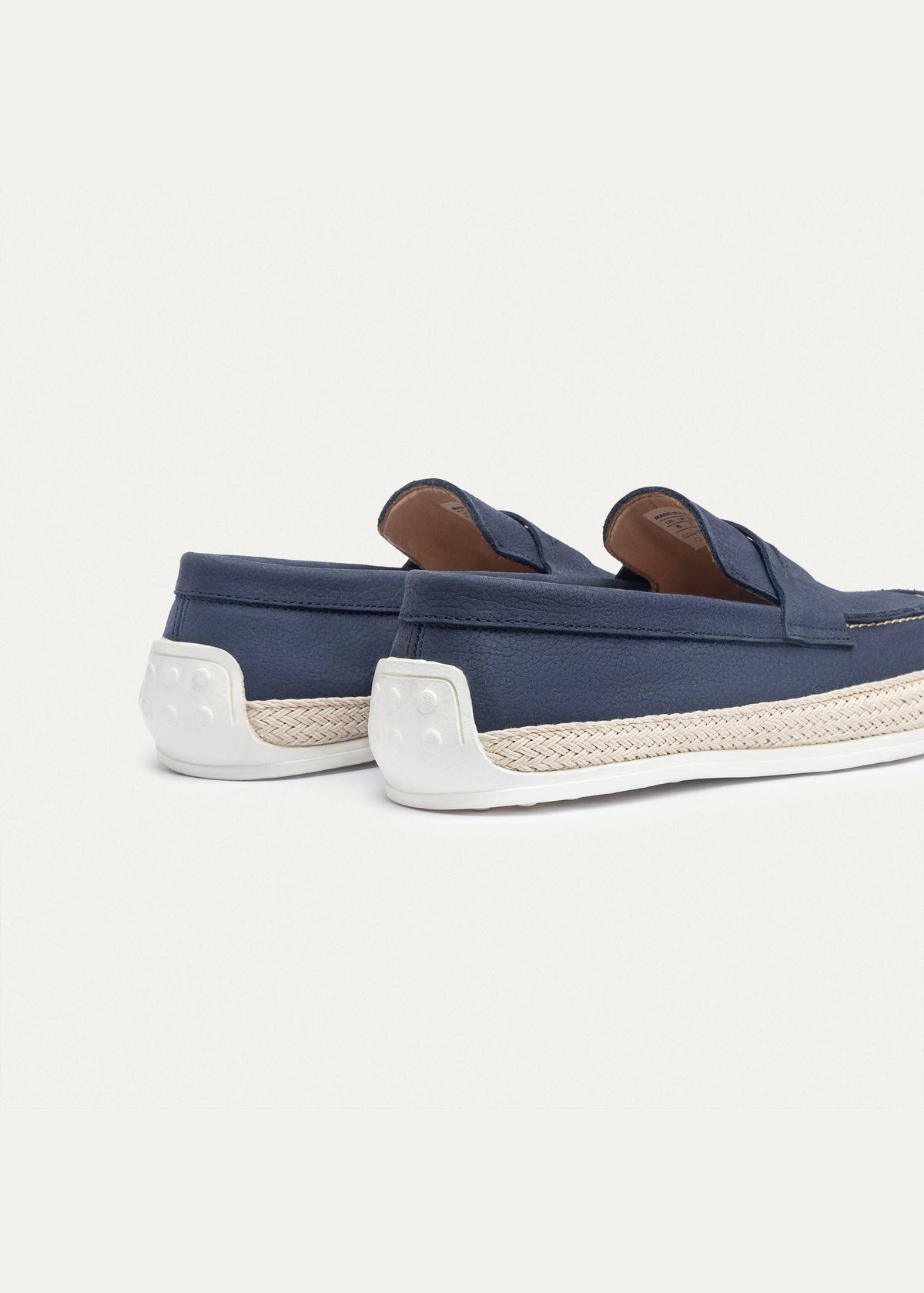 Canvas Braided Espadrille — Navy Blue