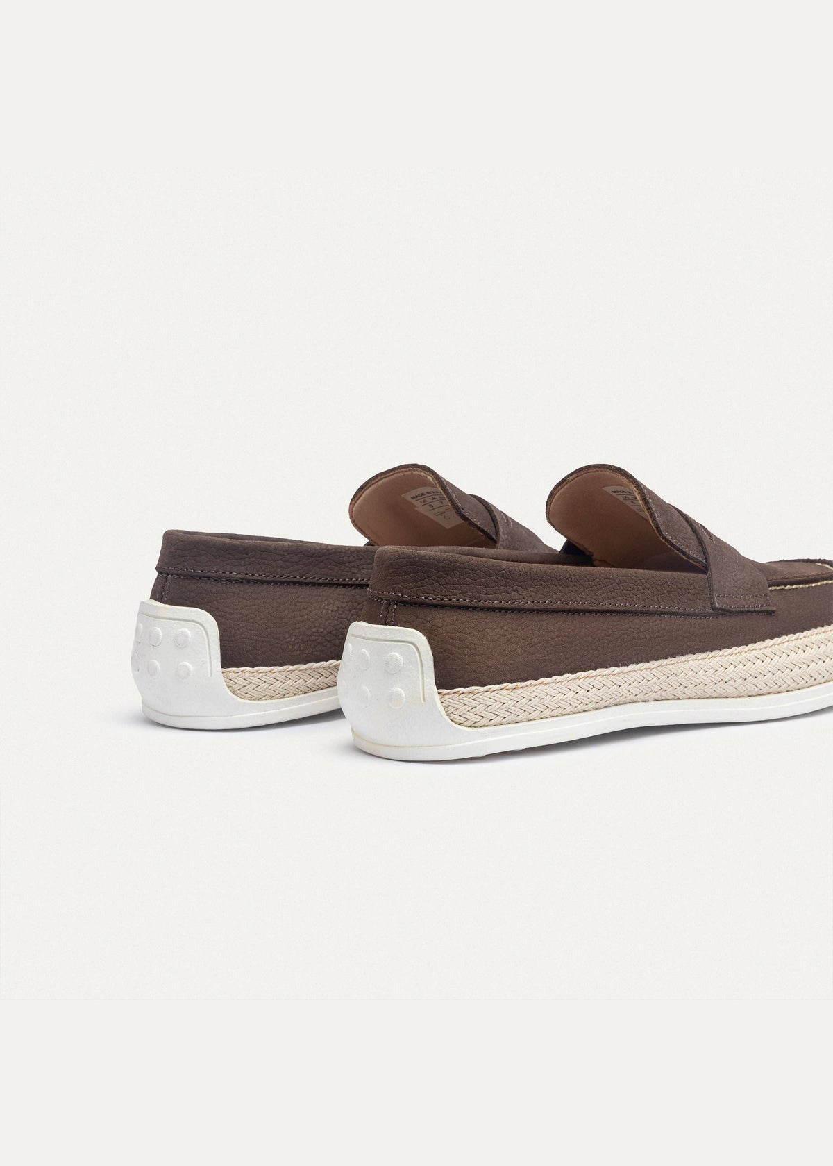 Canvas Braided Espadrille — Brown