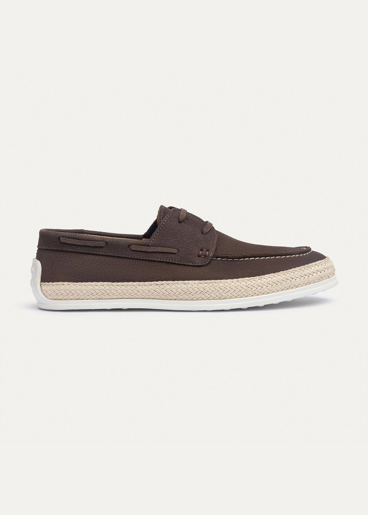 Canvas Deck Espadrille — Brown