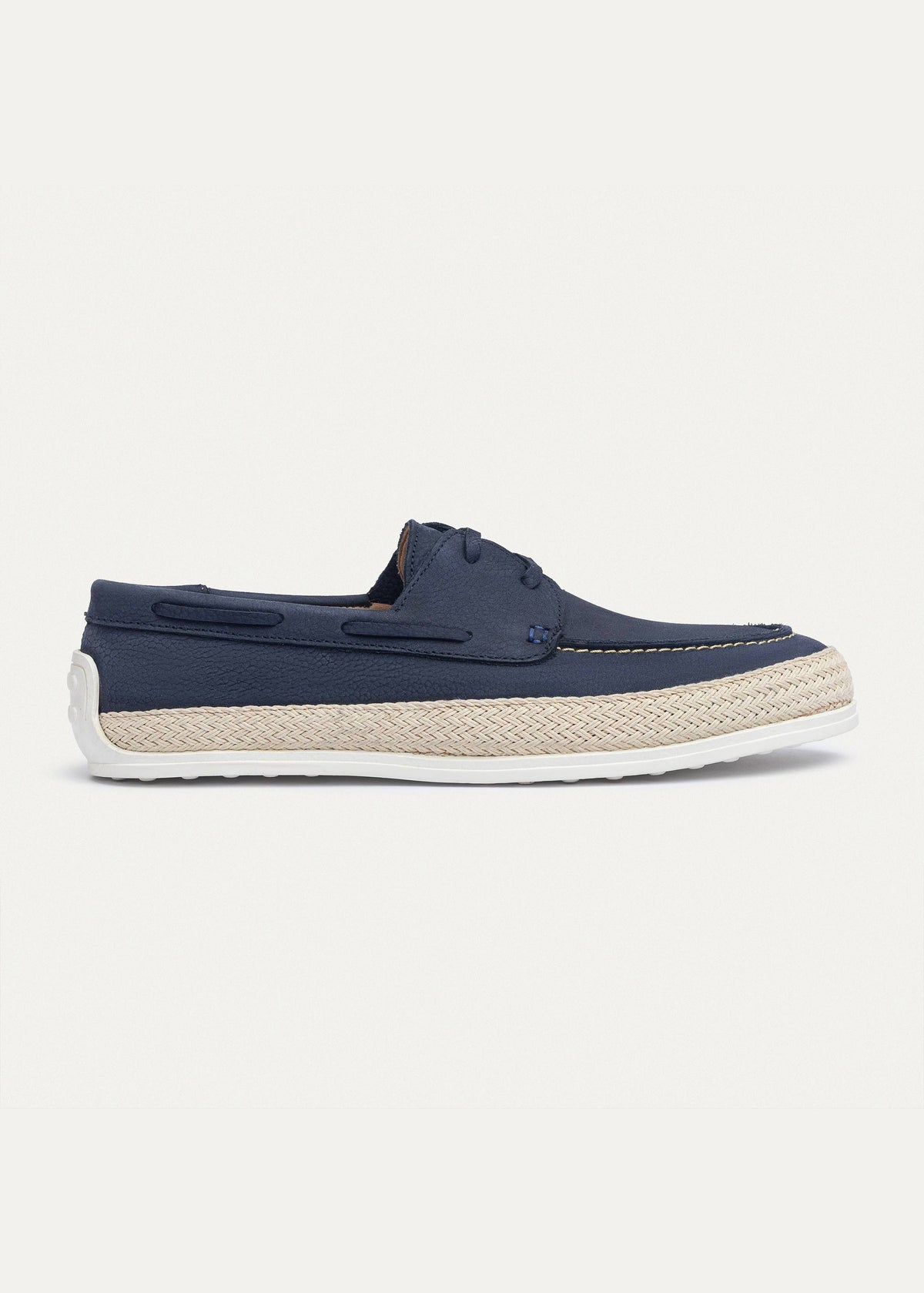 Canvas Deck Espadrille — Navy Blue