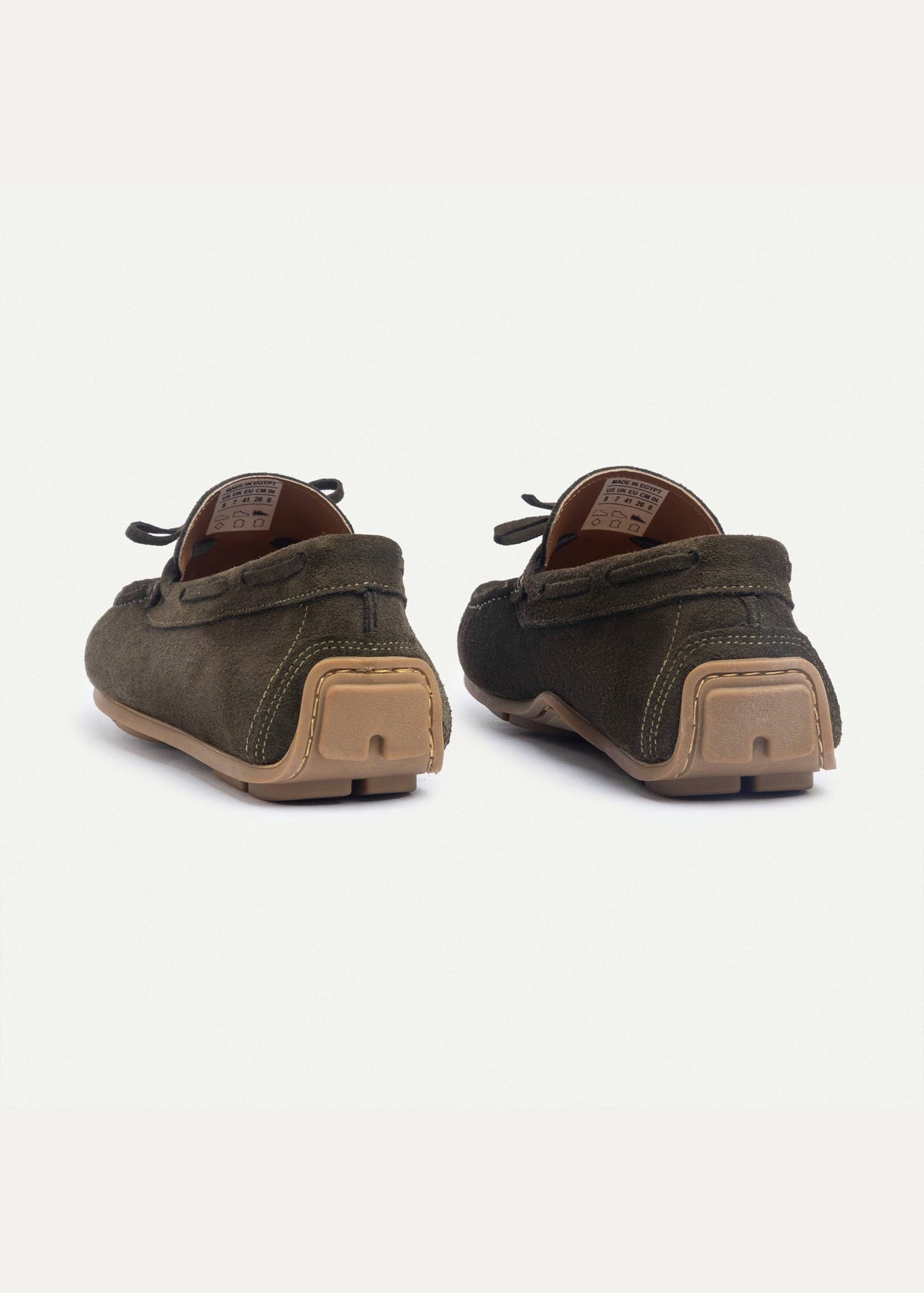 Suede Boat Shoe — Olive