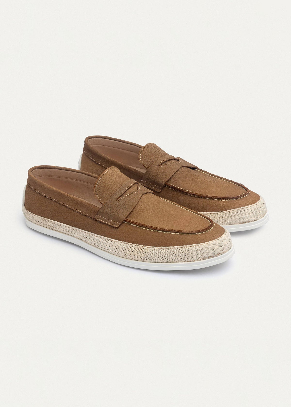 Canvas Braided Espadrille — Sandy Brown