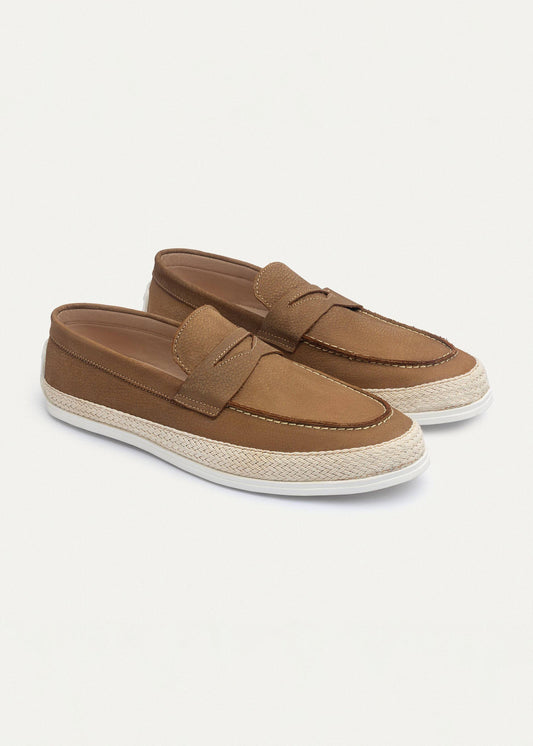 Canvas Braided Espadrille — Sandy Brown