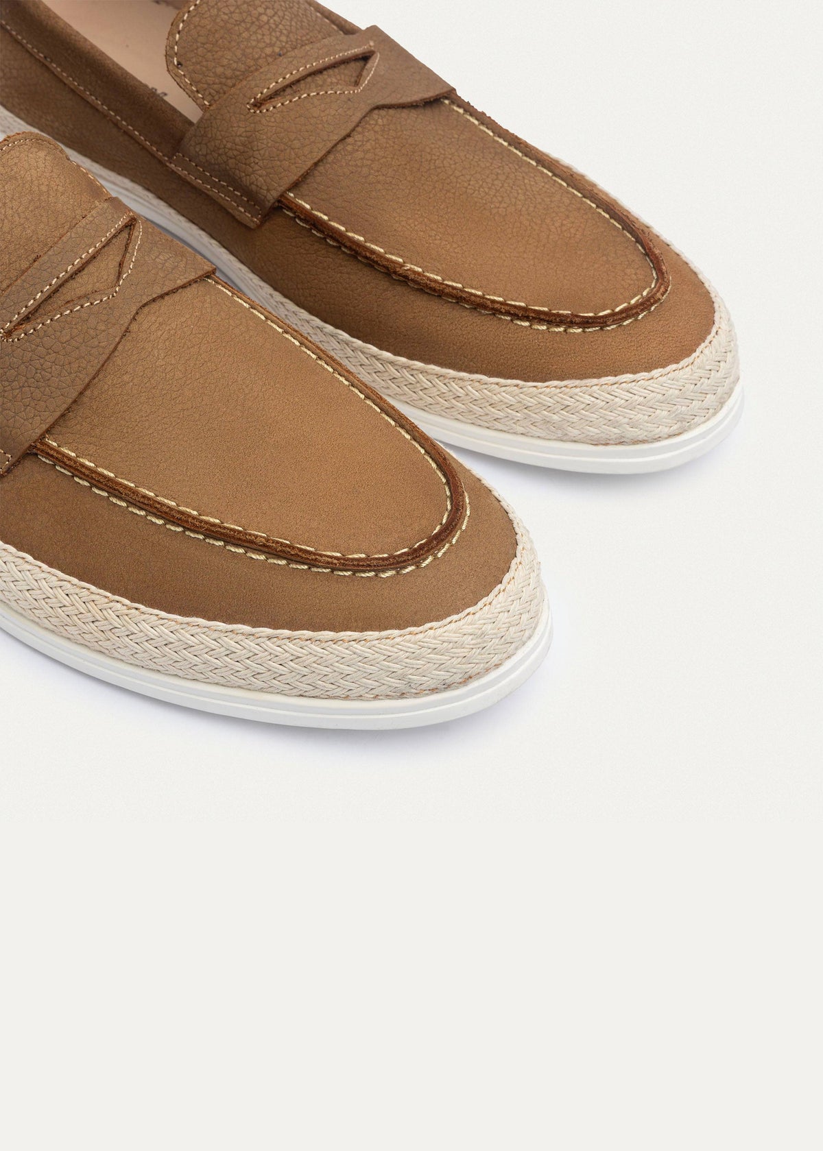 Canvas Braided Espadrille — Sandy Brown