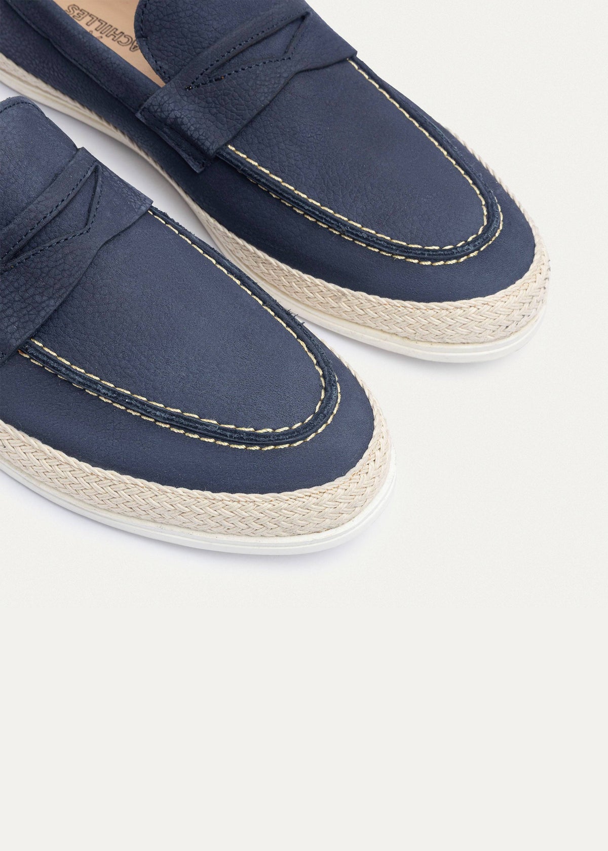 Canvas Braided Espadrille — Navy Blue