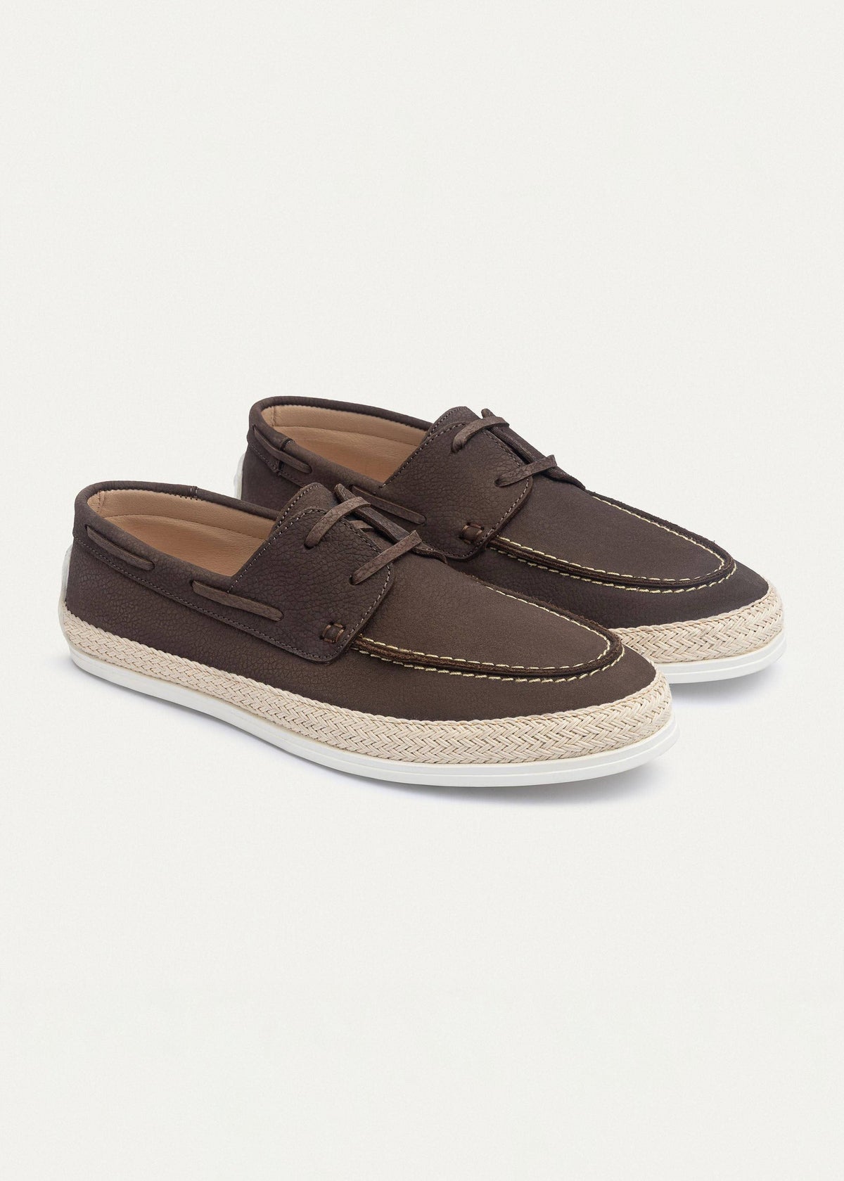 Canvas Deck Espadrille — Brown