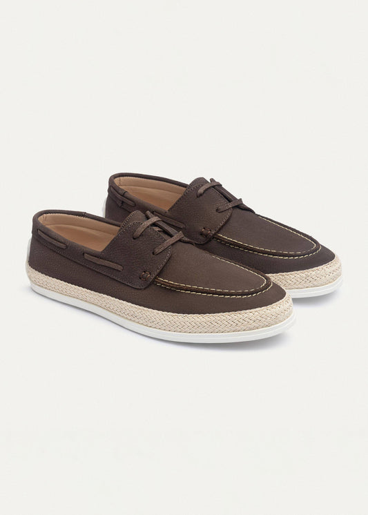 Canvas Deck Espadrille — Brown