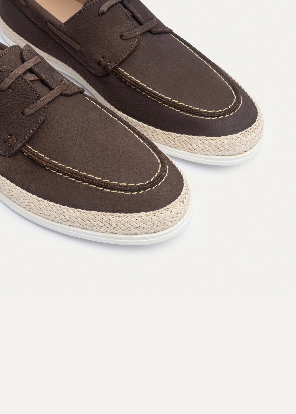 Canvas Deck Espadrille — Brown