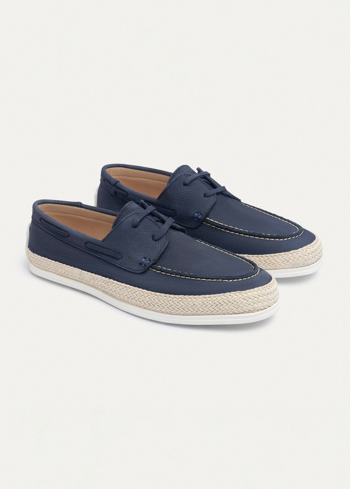Canvas Deck Espadrille — Navy Blue