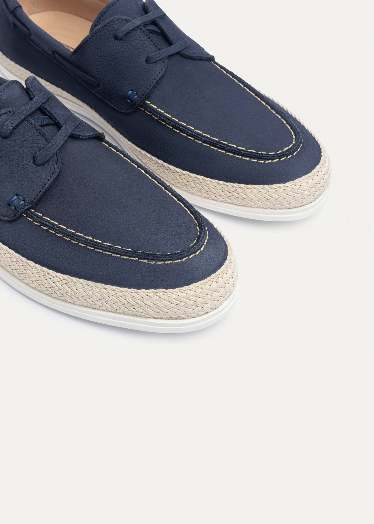 Canvas Deck Espadrille — Navy Blue