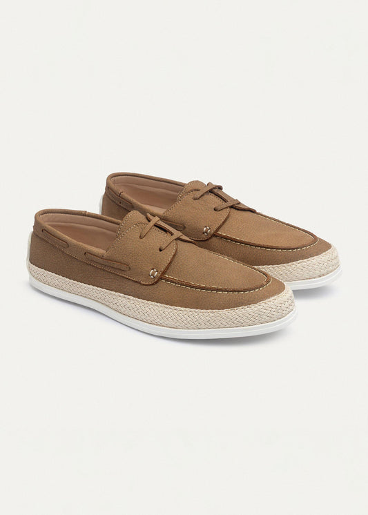Canvas Deck Espadrille — Sandy Brown