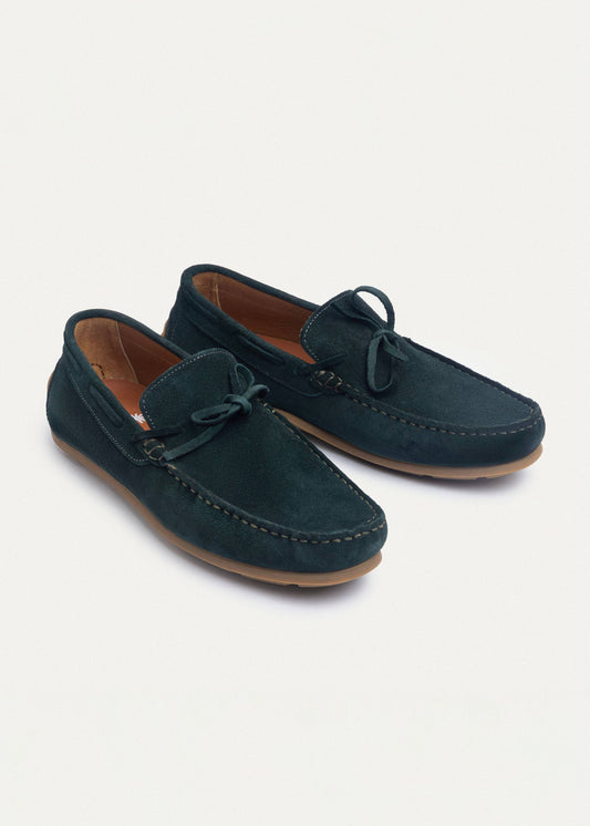 Suede Boat Shoe — Green