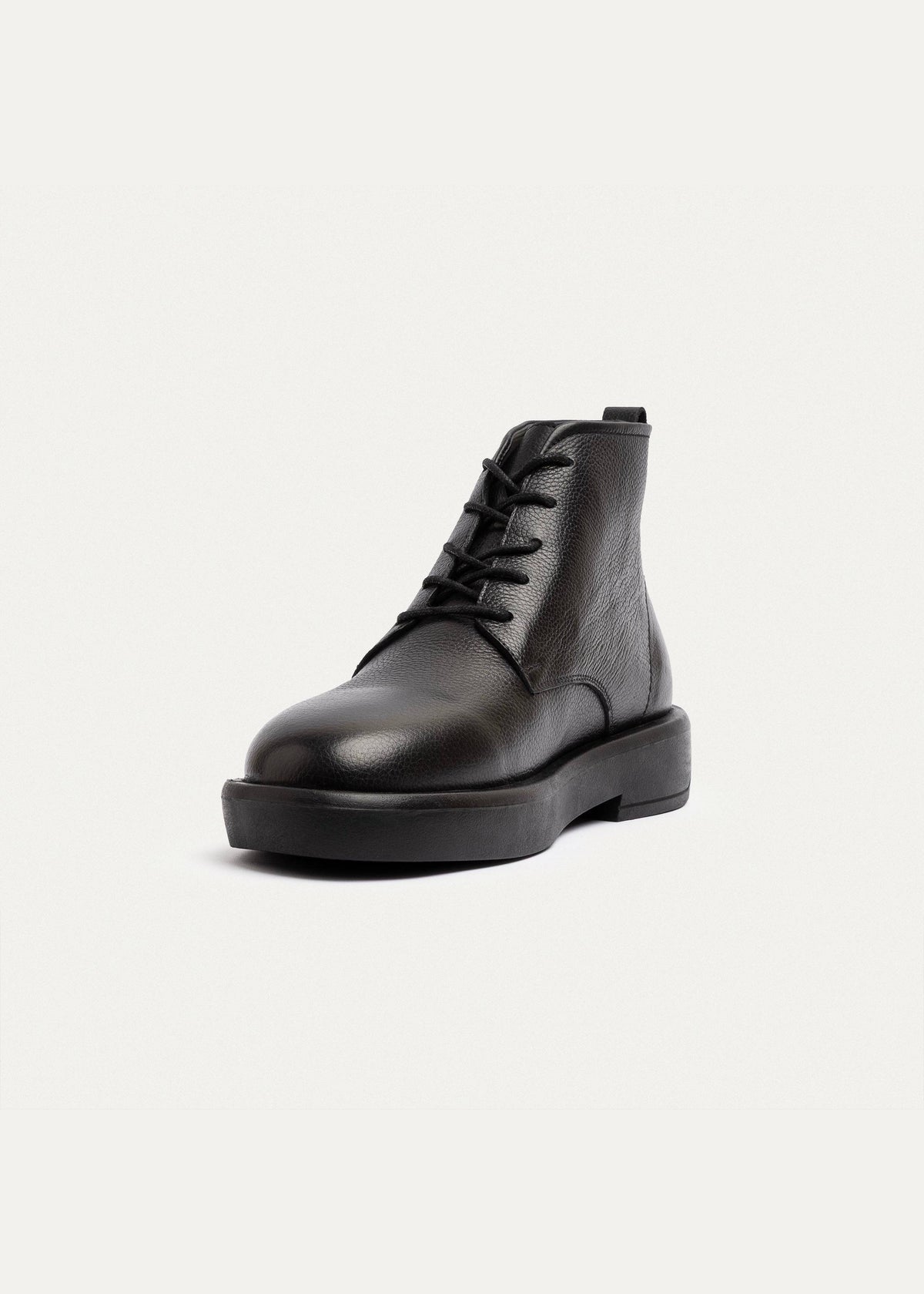 Leather Brogue Chukka Boot II — Black