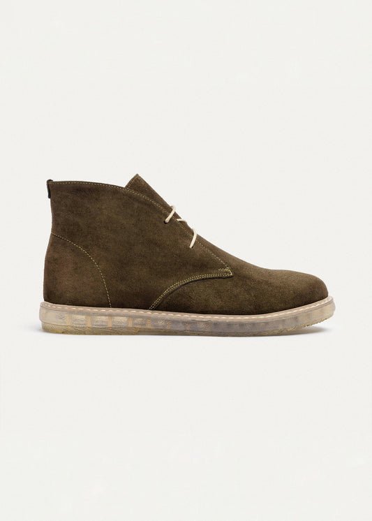 Suede Desert Boot — Olive