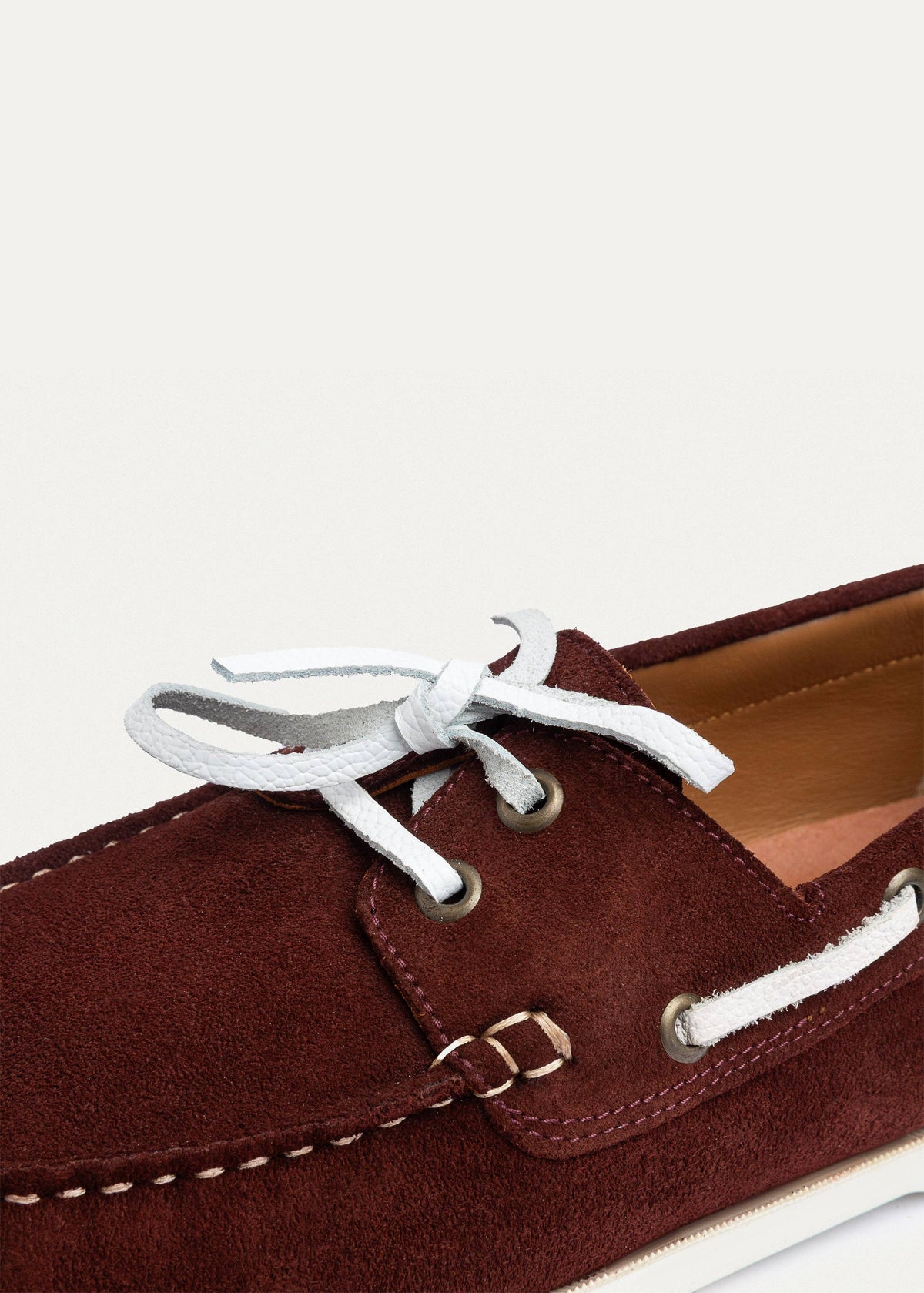 Leather Boat Shoe — Oxblood