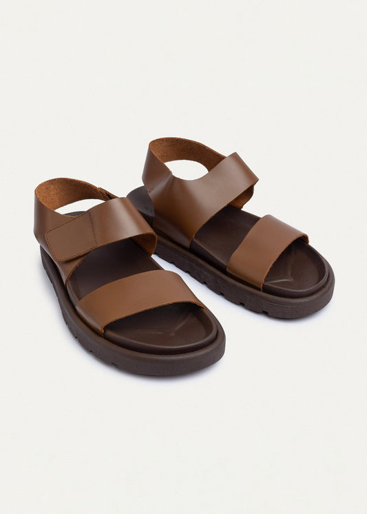 Leather Strap Sandal — Havana
