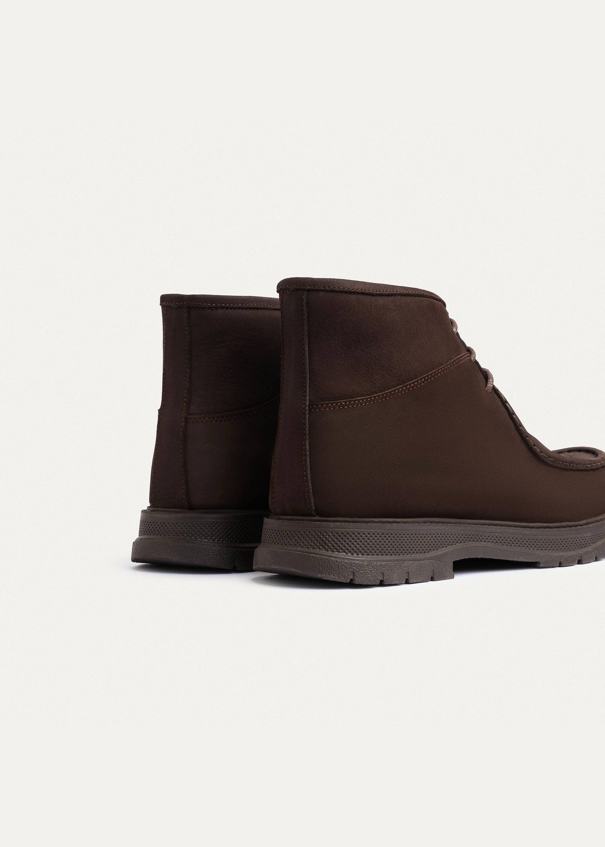 Utility Leather Chukka Boot — Brown