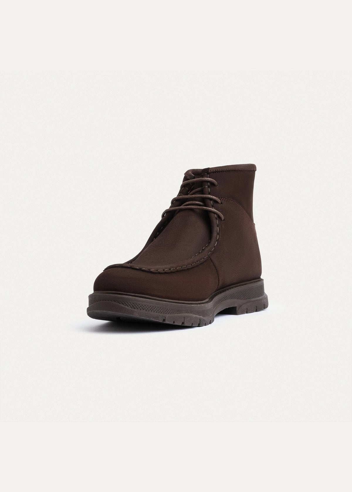 Utility Leather Chukka Boot — Brown