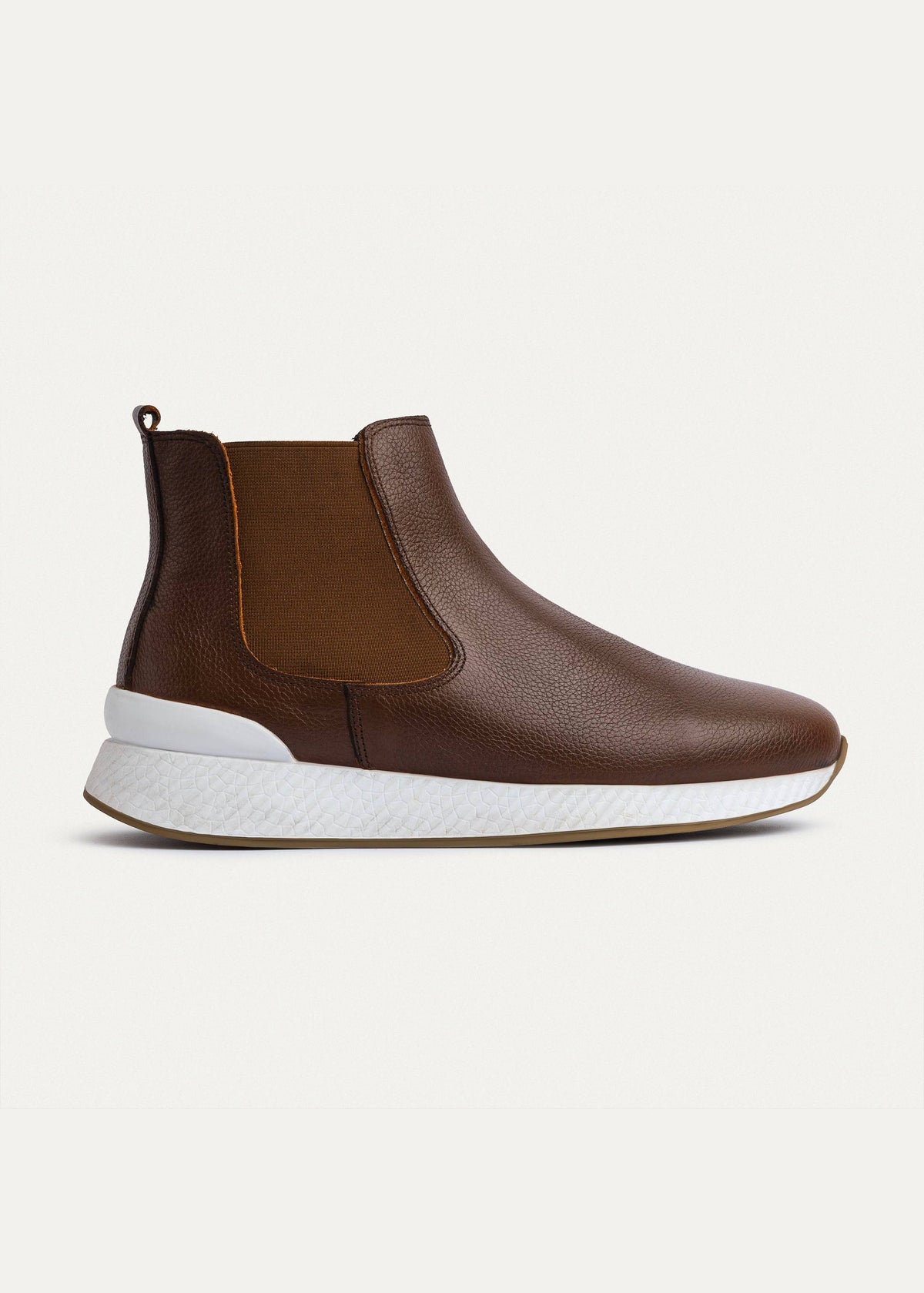 Leather Chelsea Sneaker — Light Brown