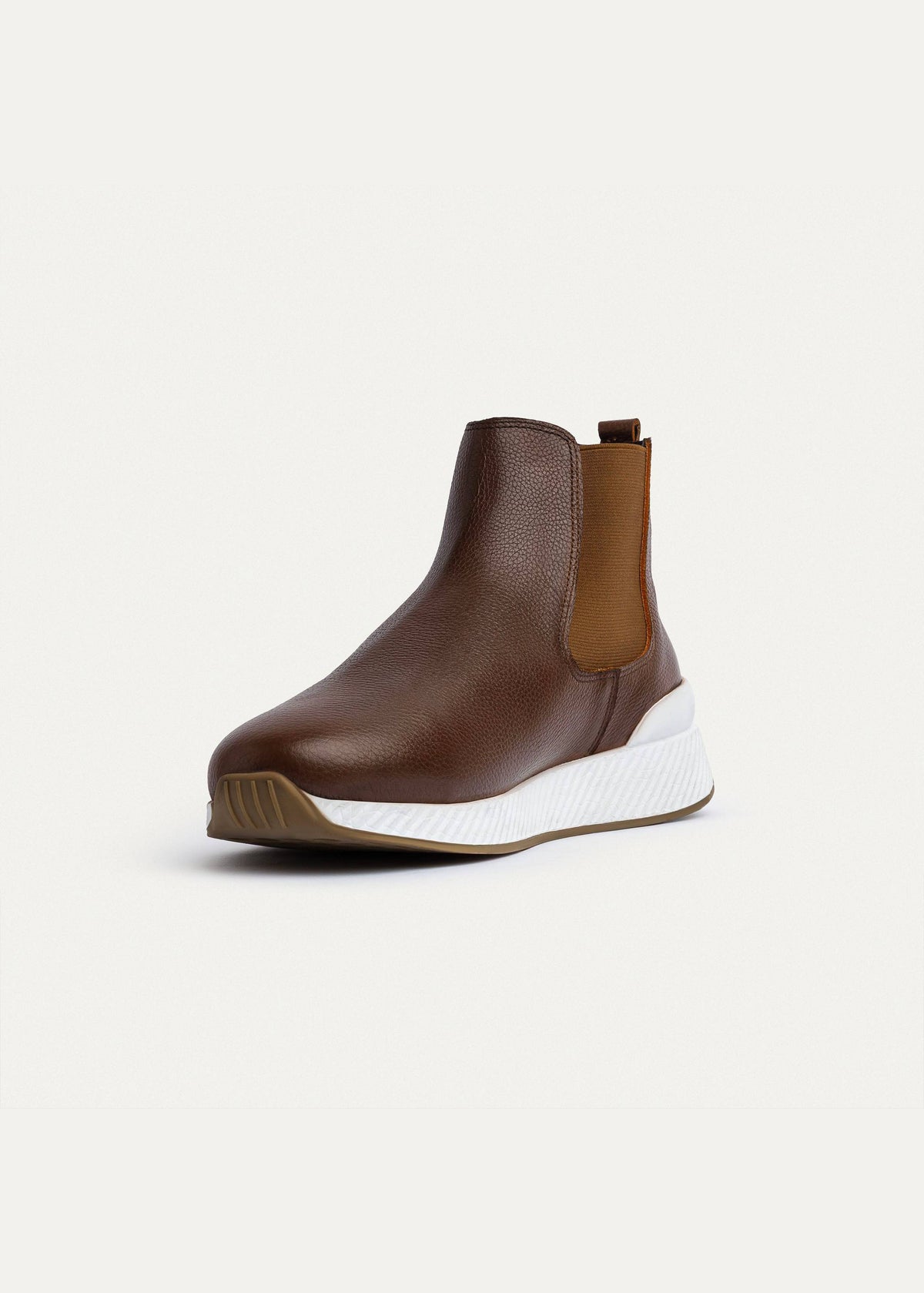 Leather Chelsea Sneaker — Light Brown
