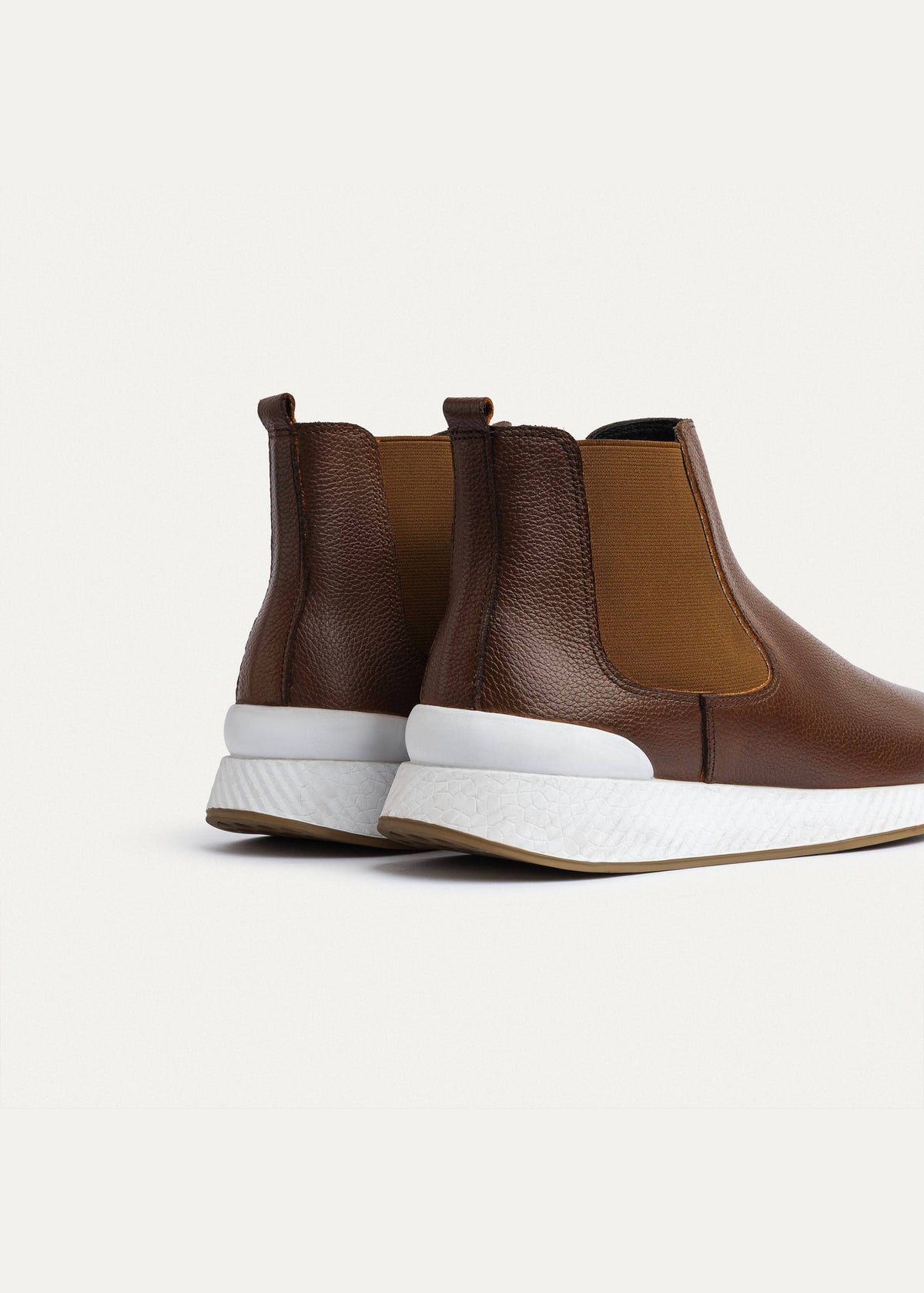 Leather Chelsea Sneaker — Light Brown