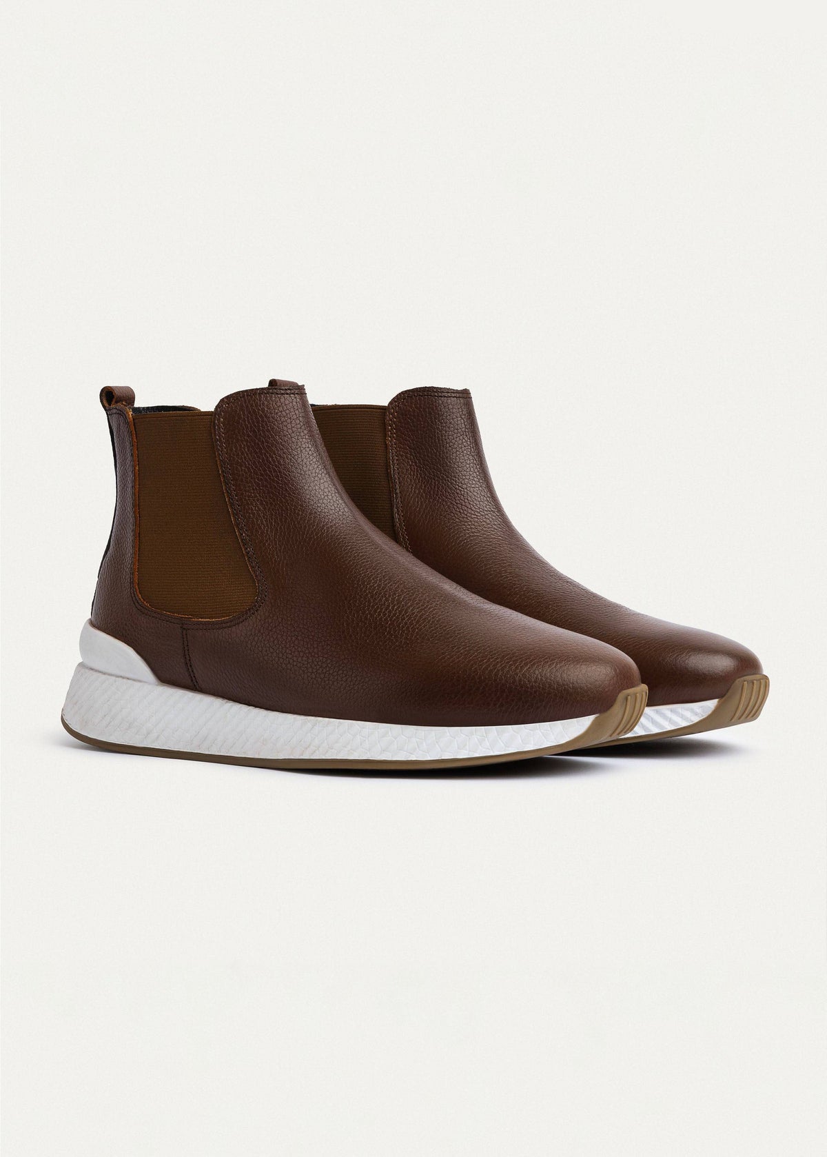 Leather Chelsea Sneaker — Light Brown